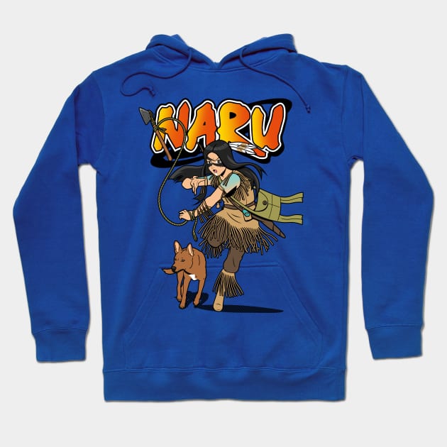 Native Indian Alien Fighting Warrior Ninja Shinobi Parody Hoodie by BoggsNicolas